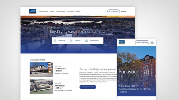 Colliers Toimitilat WordPress Iasy Oy Referenssitarina 