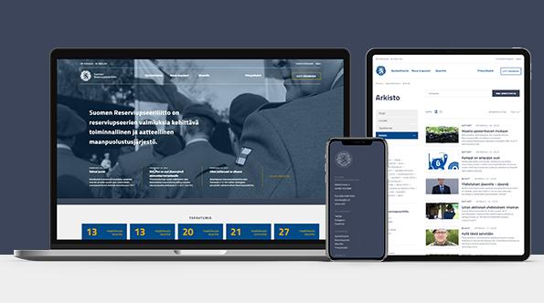 Reserviupseeriliitto – Verkkosivusto (WordPress, G-Works) -  Referenssitarina digipalvelun uudistuksesta – 